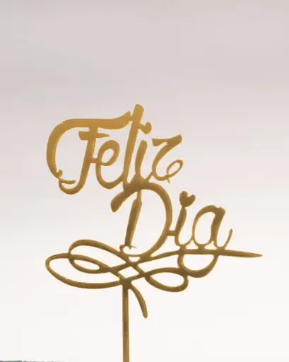 Pin "Feliz Día" - Dorado